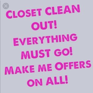Closet clear out!